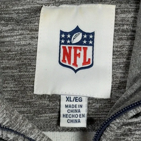 Denver Broncos Hoodie Jacket Men's XL Gray NFL Football Full Zip ***READ*** - Picture 5 of 9